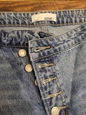 Vervet High-Rise Light Blue Button-Fly Jeans
